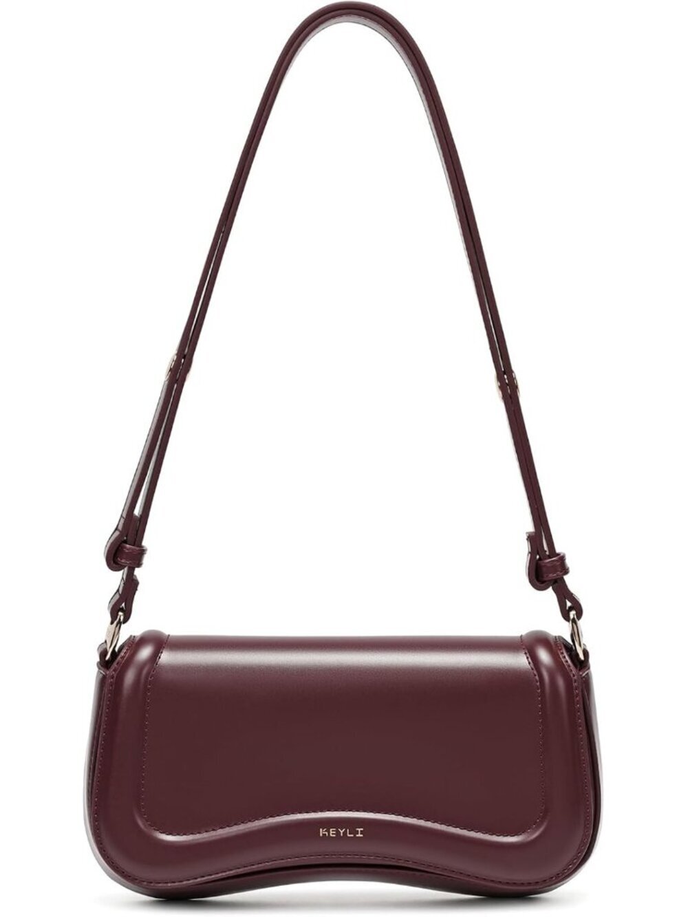 Women's Wine Red Cross-body Purse Waterproof Leather Small Shoulder Bag